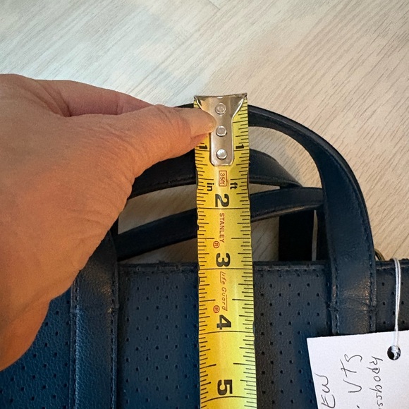 Fossil Blue Leather Crossbody Bag - Picture 7 of 9